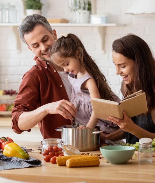 family-cooking-plant-based-meal